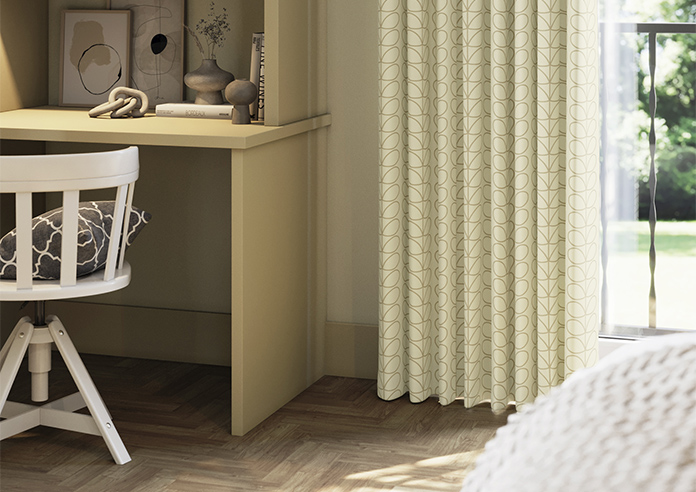 Orla Kiely Linear Stem, Natural - Made to Measure Curtains - Image 5